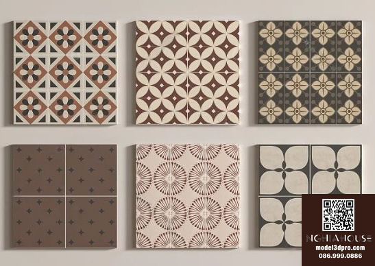 SET 30 Models 3DSMAX-ALL Texture Tile - N329 - Ảnh 3
