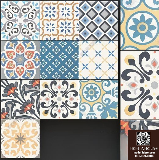 SET 30 Models 3DSMAX-ALL Texture Tile - N329 - Ảnh 19