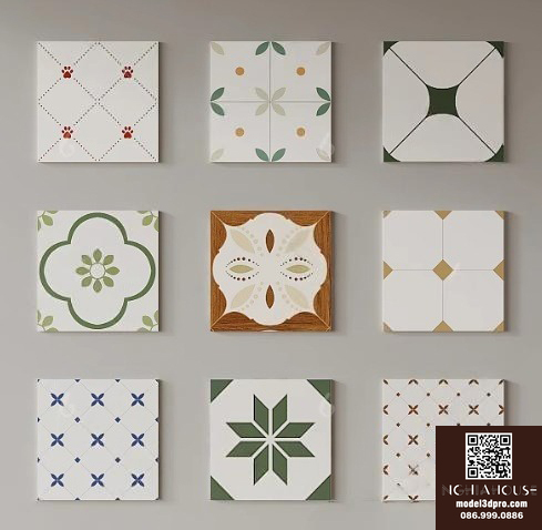 SET 30 Models 3DSMAX-ALL Texture Tile - N329 - Ảnh 2