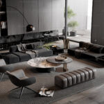 Modern Luxury Living Room 3ds Max Model V-Ray Render Scene_0583