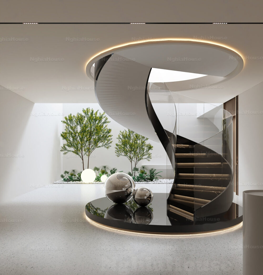 Modern Spiral Staircase Interior – 3ds Max Model (V-Ray)_1161 - 3D ...