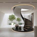 Modern Spiral Staircase Interior –  3ds Max Model (V-Ray)_1161