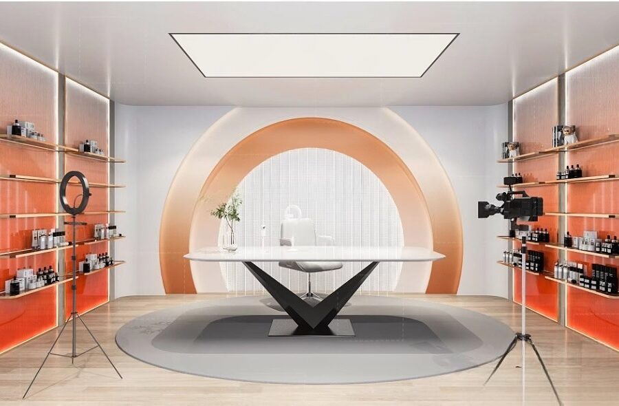 Modern Studio Interior 3D Scene_7611