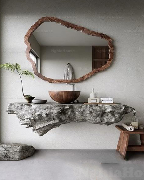 Organic Stone Wash Basin Design_3704