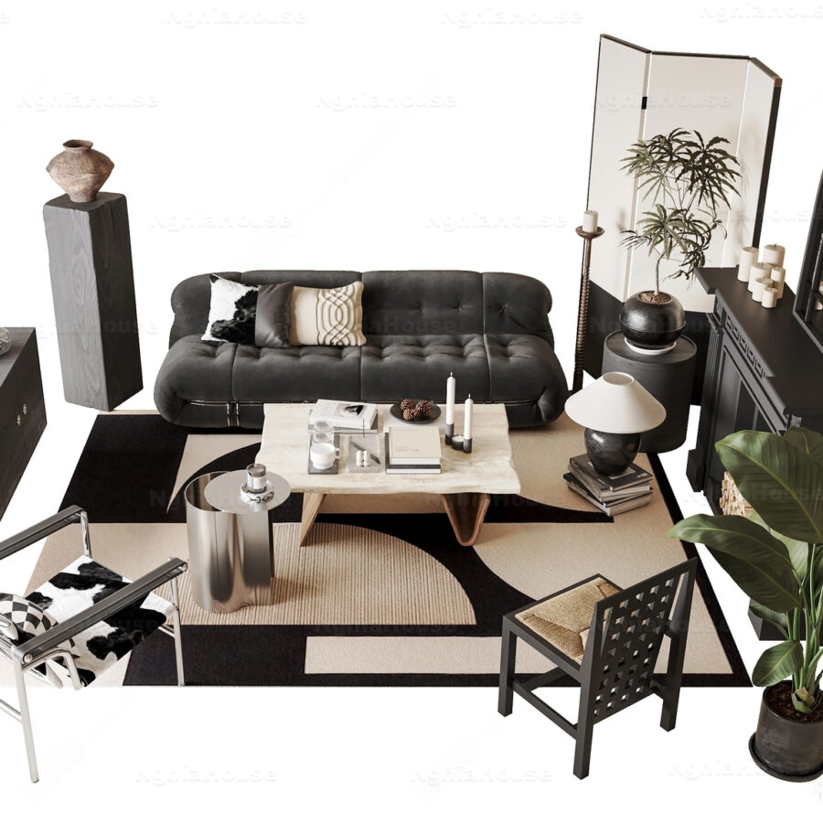 Sofa 3d models Corona Render_6787