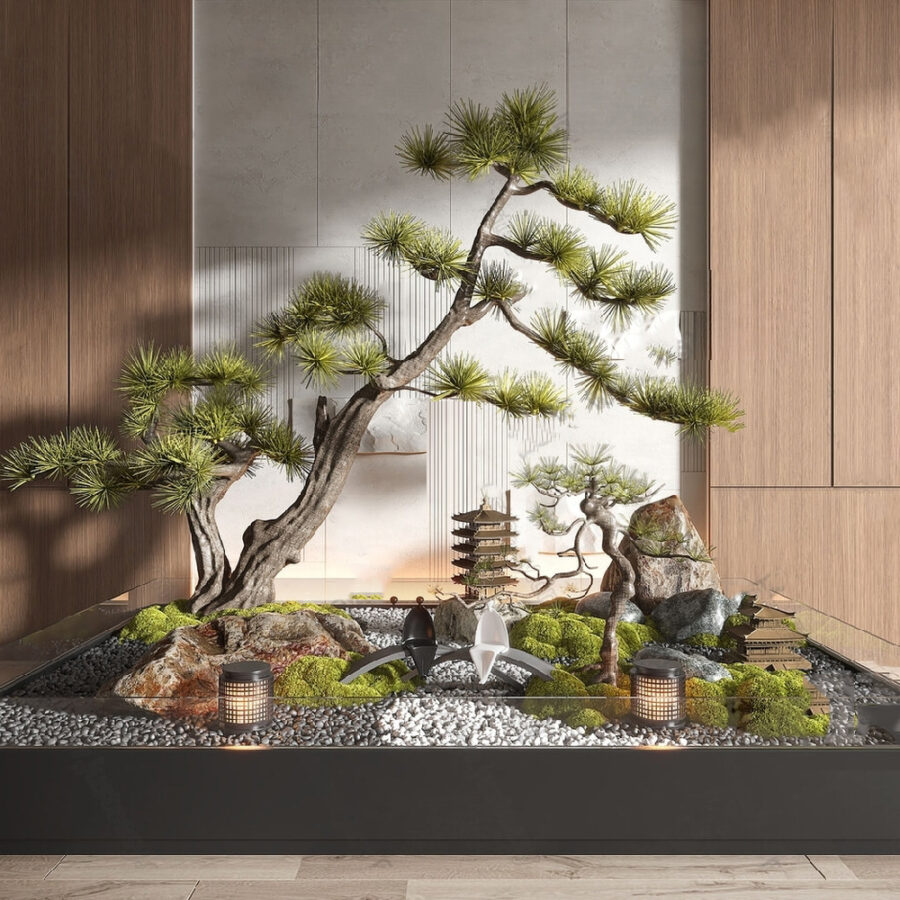 Zen Garden 3ds Max Model V-Ray Render Scene_6376