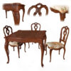 3D European Vintage Dining Set_1268CR