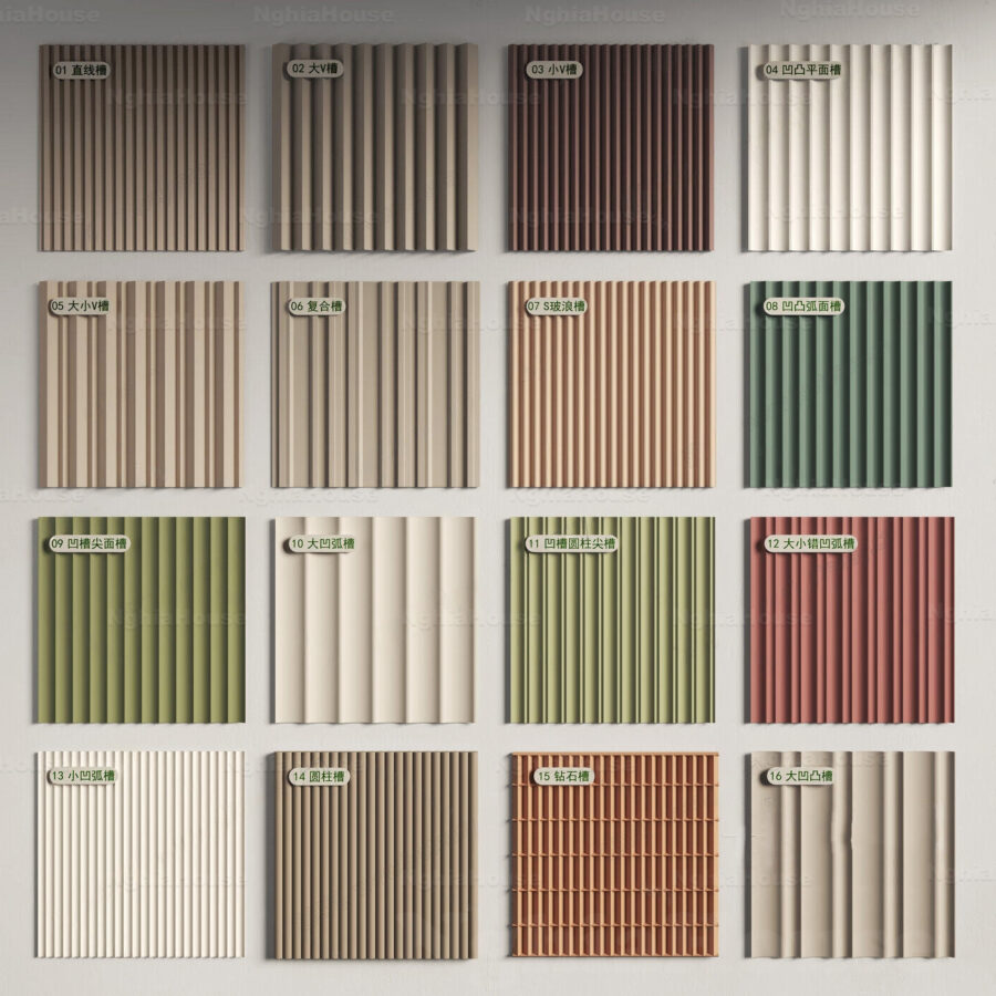 3D Wall Panel Design Pack – 3ds Max V-Ray Render  Architectural Decor Models_1829