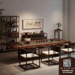 3D Zen Tea Table and Chair Set_3667 VR