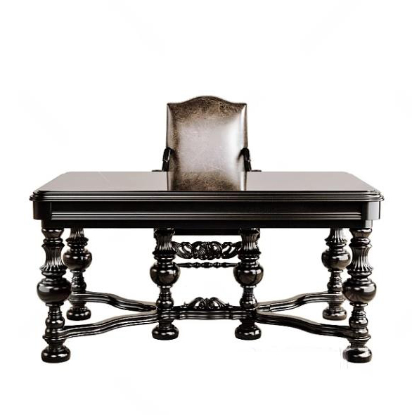 3ds Max Classic Desk & Chair – V-Ray Render Model Download_0406