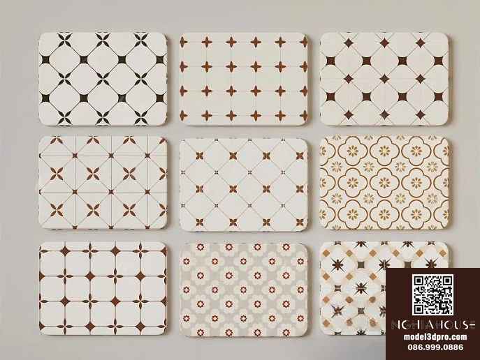 3ds Max Model – Floor Tile Set Vray Render_4726