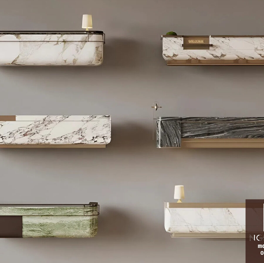 3ds Max V-Ray Marble Wall Shelf Models – High-Quality Modern Floating Shelf Collection_6776