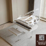 3ds Max V-Ray model – Transparent Acrylic Grand Piano_9605