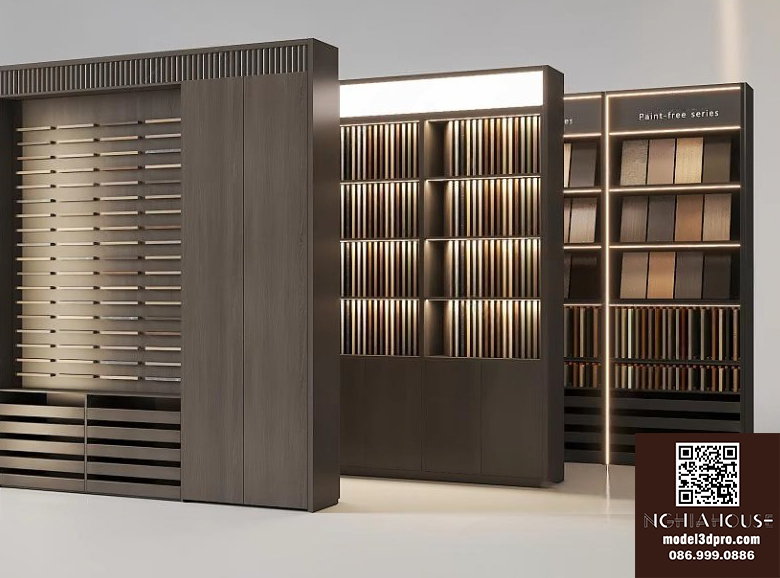 Architectural Material Cabinet 3D Model_2896VR