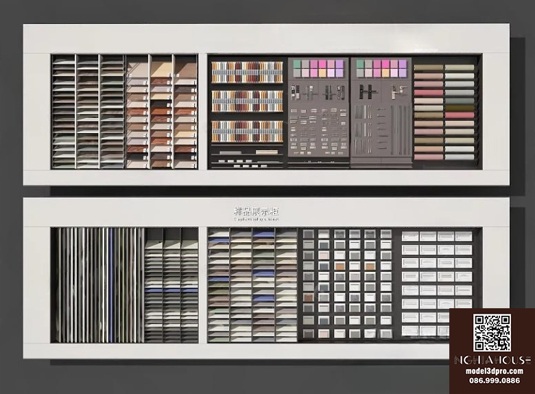 Architectural Material Cabinet 3D Model_7055VR