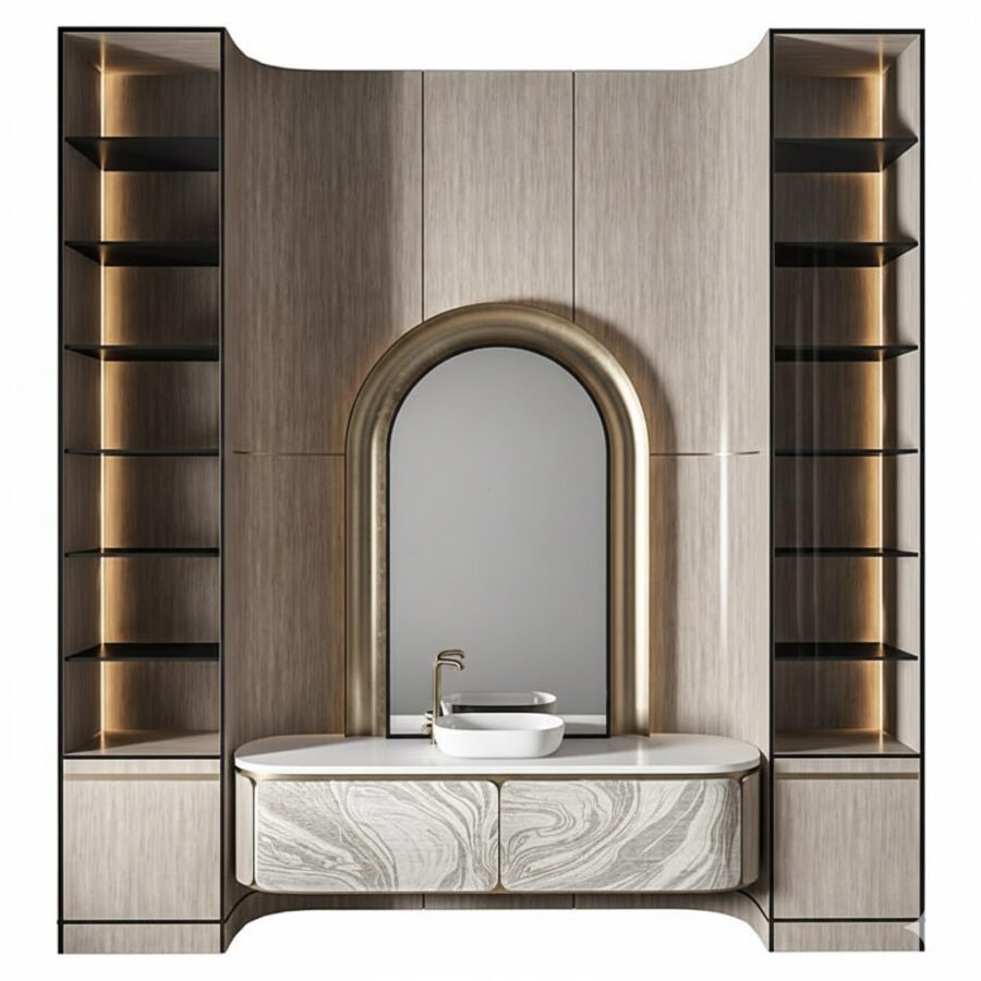 Baroque Ornamental Metal Fence 3D Model High-Quality ArchViz Vray