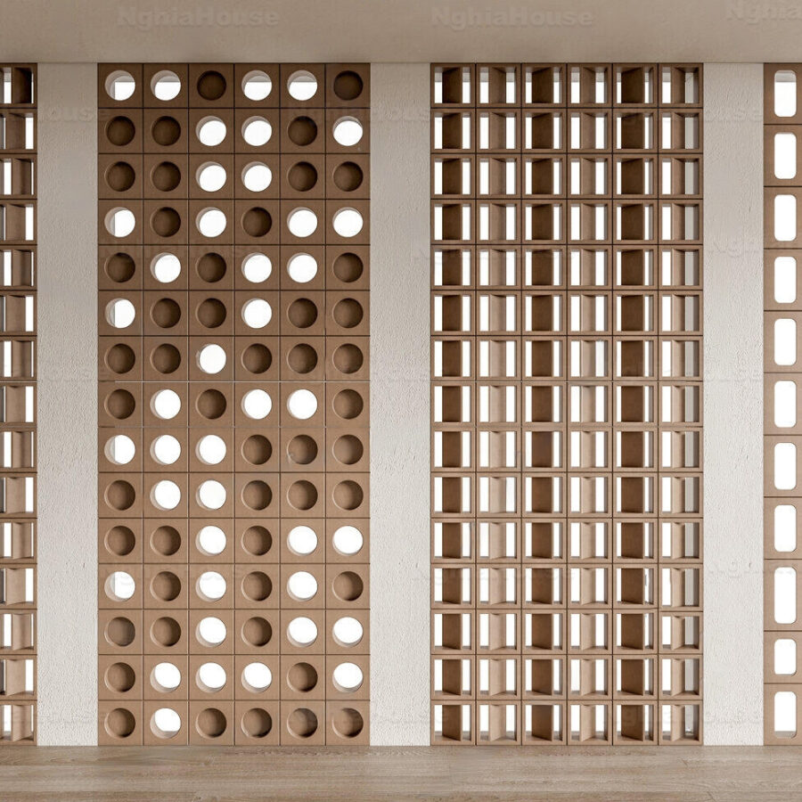 CNC Wood Partition Decorative Panel – 3ds Max V-Ray Render_3125
