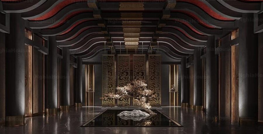 Chinese Luxury Interior Hall – High-Quality 3ds Max Model with Corona Render_3719
