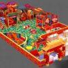 Colorful Kids Play Zone 3D Model – 3ds Max File for Visualization