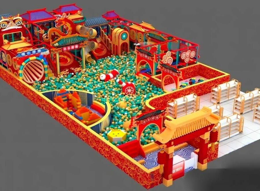 Colorful Kids Play Zone 3D Model – 3ds Max File for Visualization