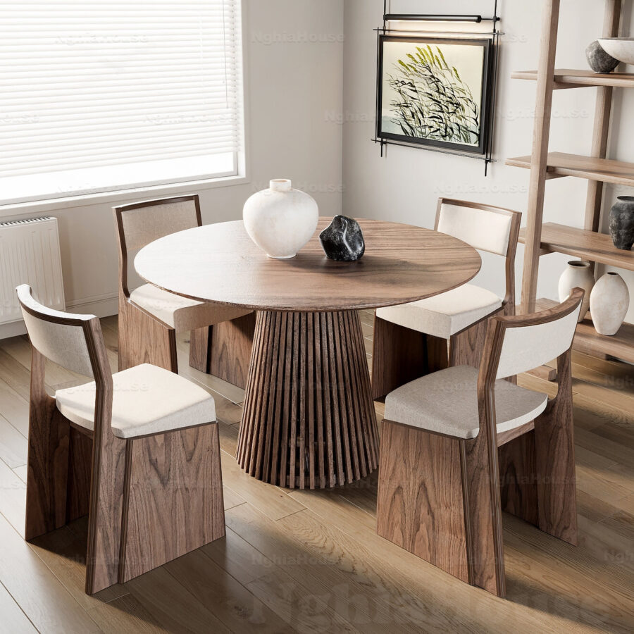 Contemporary Dining Room Scene 3ds Max + Vray  High-Quality Interior_7680