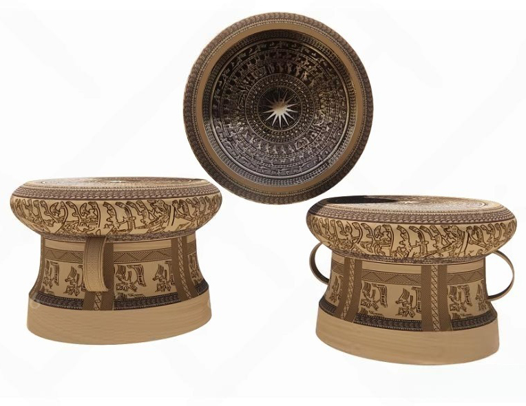 Dong Son Bronze Drum 3D Model for 3ds Max_7519VR