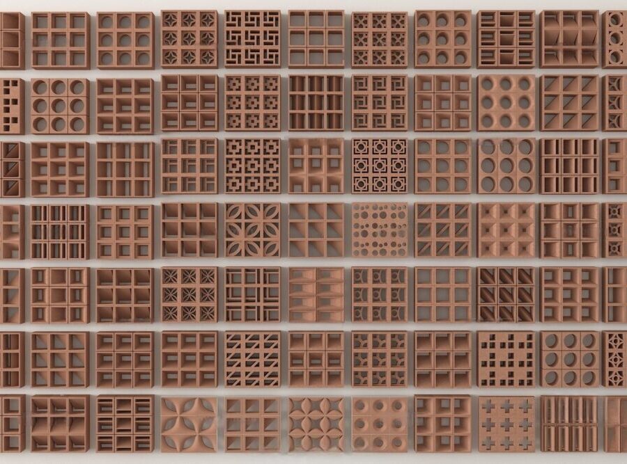 Free Breeze Block 3D Model for 3ds Max – Decorative Ventilation Tiles Collection9405