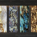 Golden Marble Wall Texture with Lighting Effect_3881