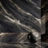 High-Resolution Black and Gold Marble Slab 3ds Max Material Corona render