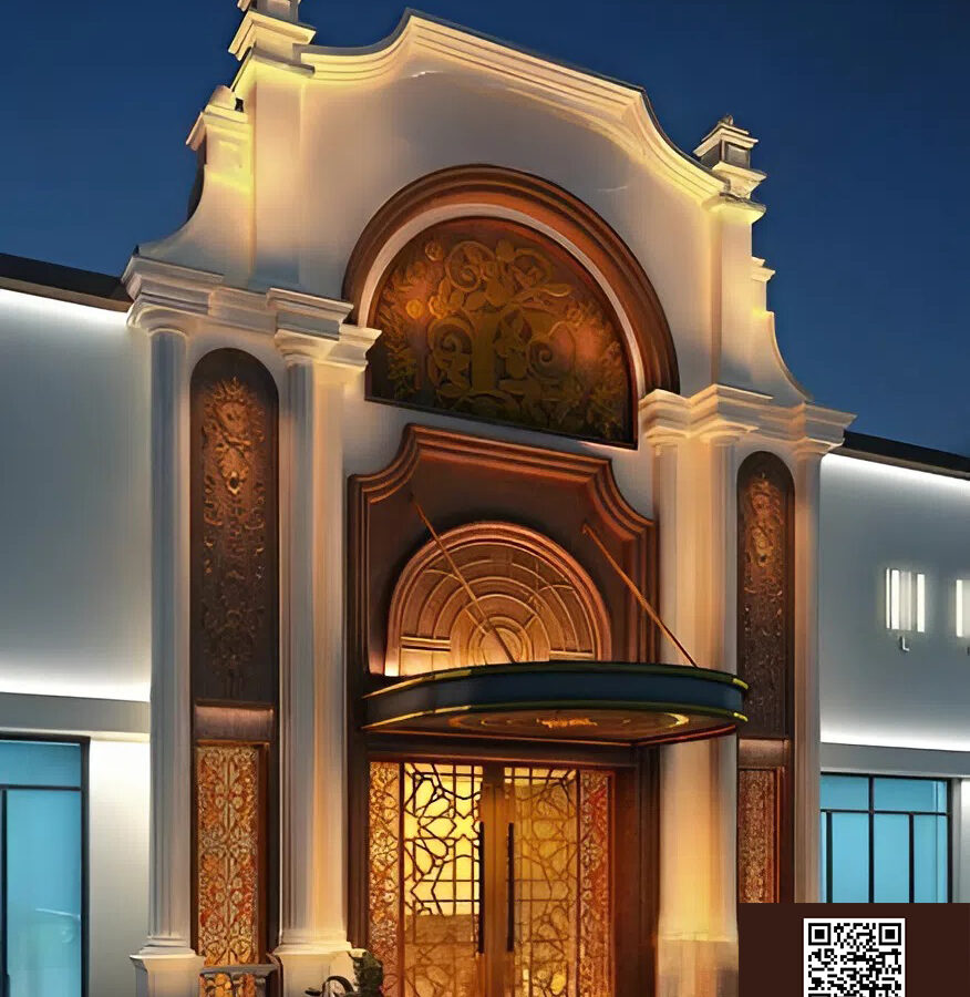 Luxury Classical Facade 3D Model for 3ds Max – High-Quality V-Ray Exterior Rendering_11681