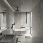 Minimalist Bathroom Design 3D Scene – V-Ray Render Ready_1965