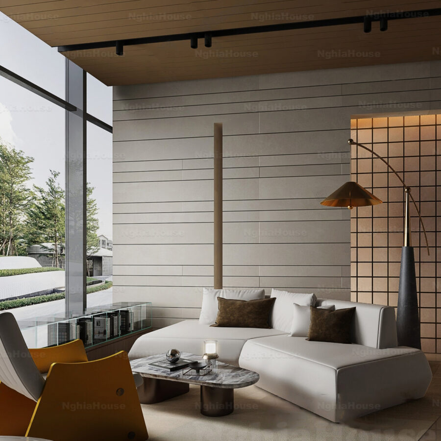 Minimalist Living Room 3ds Max Scene – Premium V-Ray Render File_2538