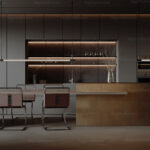 Minimalist Luxury Kitchen Design – Free 3D Model (V-Ray)_8637