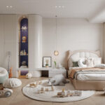 Modern Children's Bedroom 3ds Max Scene High-Quality Vray Assets_2557