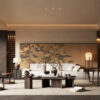 Modern Japanese Zen Living Room Render_0043