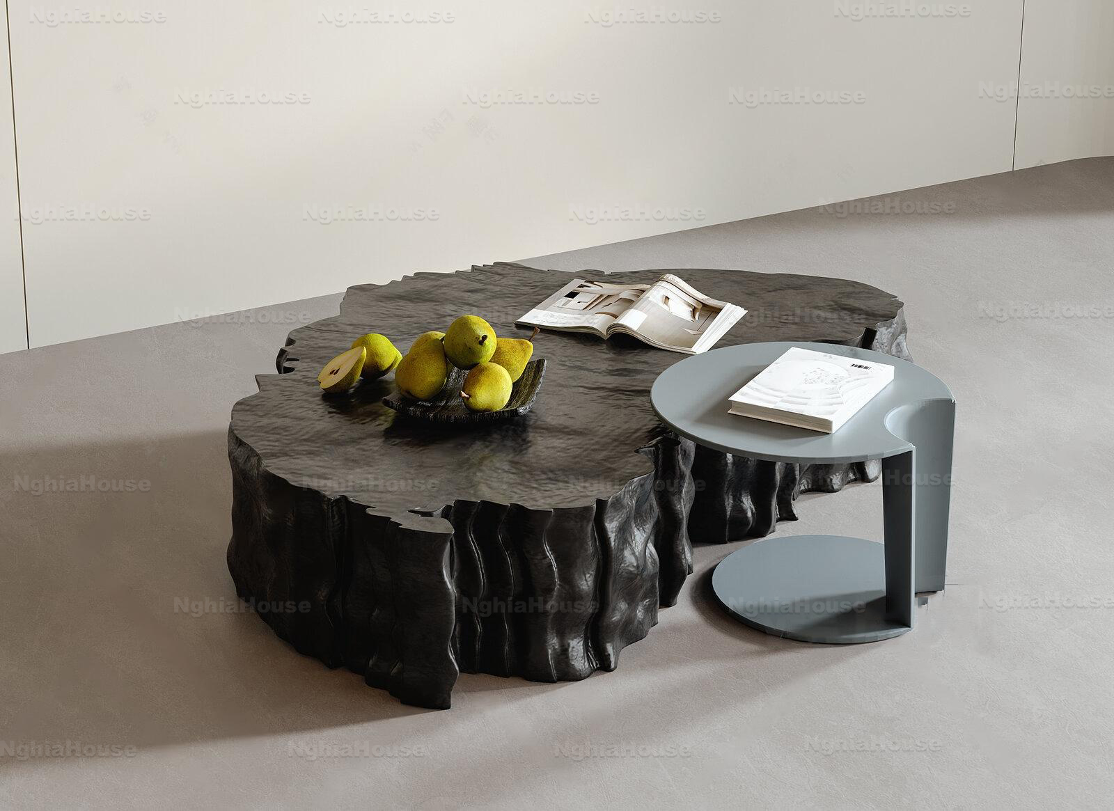 Modern Living Room Coffee Table 3ds Max Model – Photoreal V-Ray Texture ...