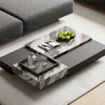 Modern Living Room Coffee Table 3ds Max Model – Marble Surface Vray Render_5492