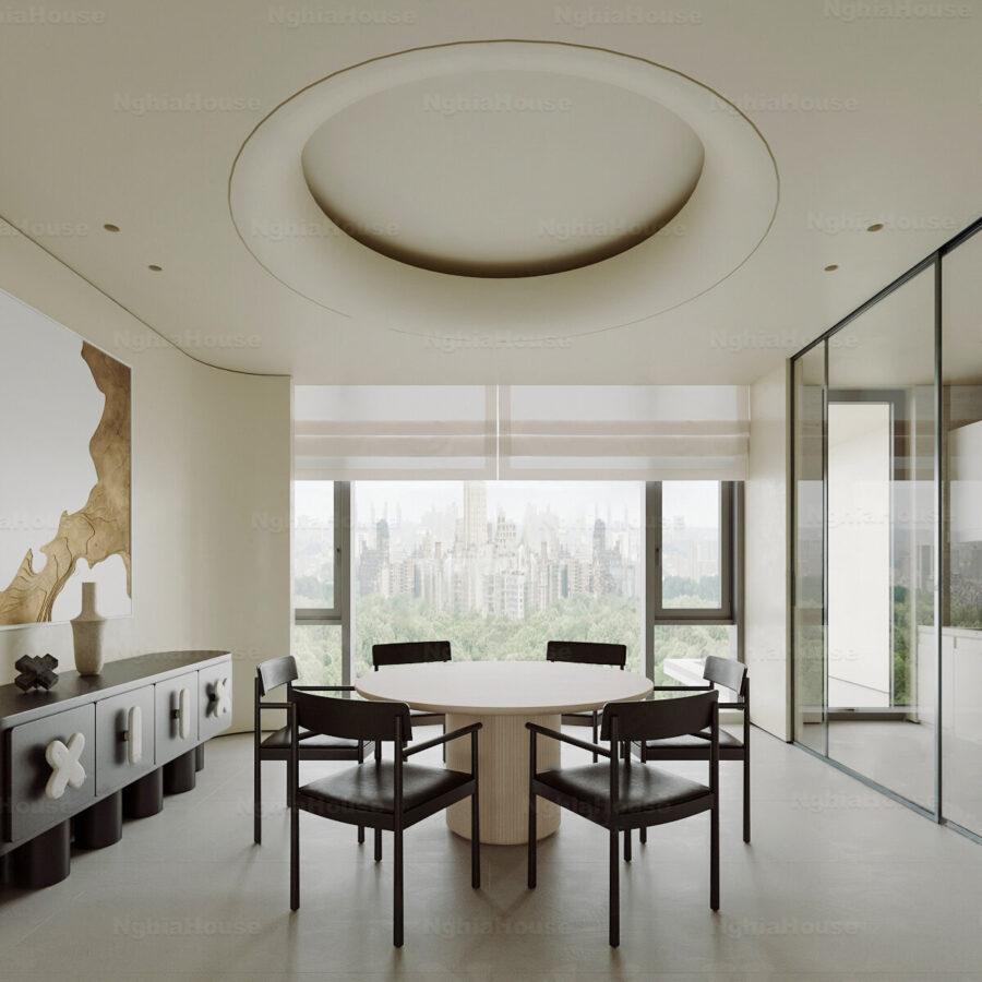 Modern Minimalist Dining Room Interior_9258CR