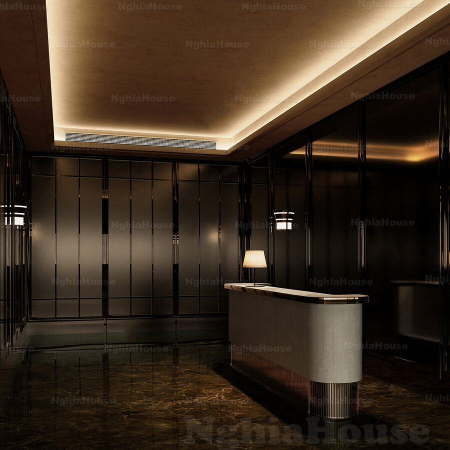 Premium Lobby Counter Model – Corona Render for 3ds Max_9287