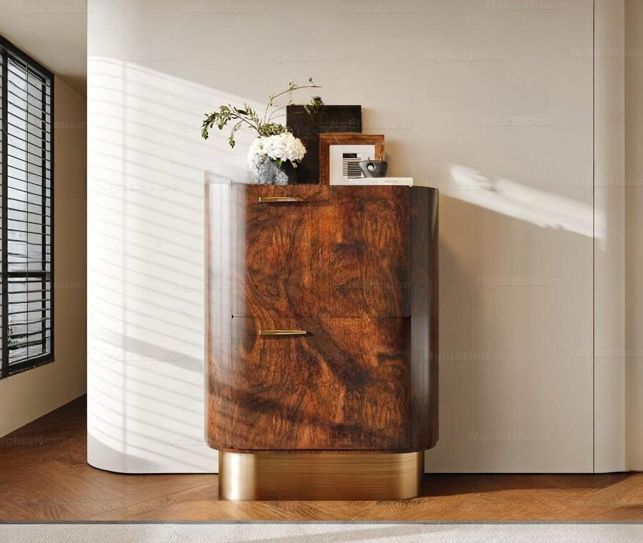 Professional 3D Wood Cabinet Asset for Interior Visualization_9612