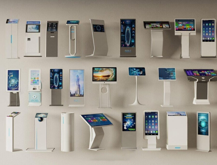 Retail & Public Space Digital Kiosks Pack Contemporary Information & Payment Terminals 3D_9432