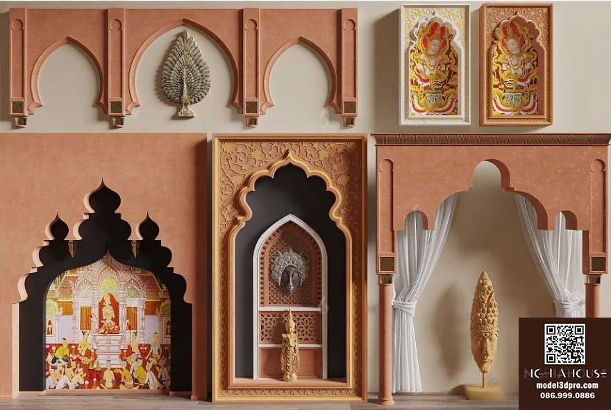 Southeast Asian Dome Roof 3D Model – High-Quality 3ds Max Asset for Architectural Design_5976CR