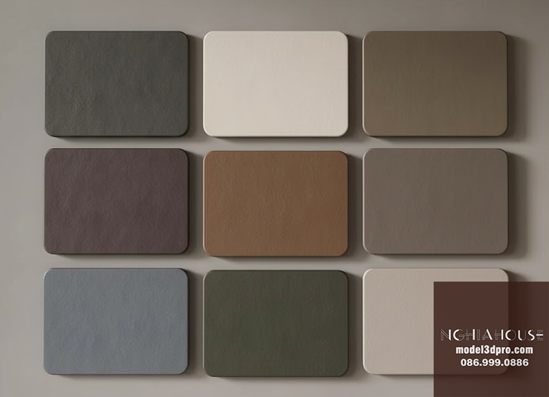 Vray Neutral Color Palette Collection - 3ds Max Materials_9759
