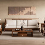 Wood Frame Sofa 3D Model – Photoreal V-Ray Render for Architectural Interiors_2547