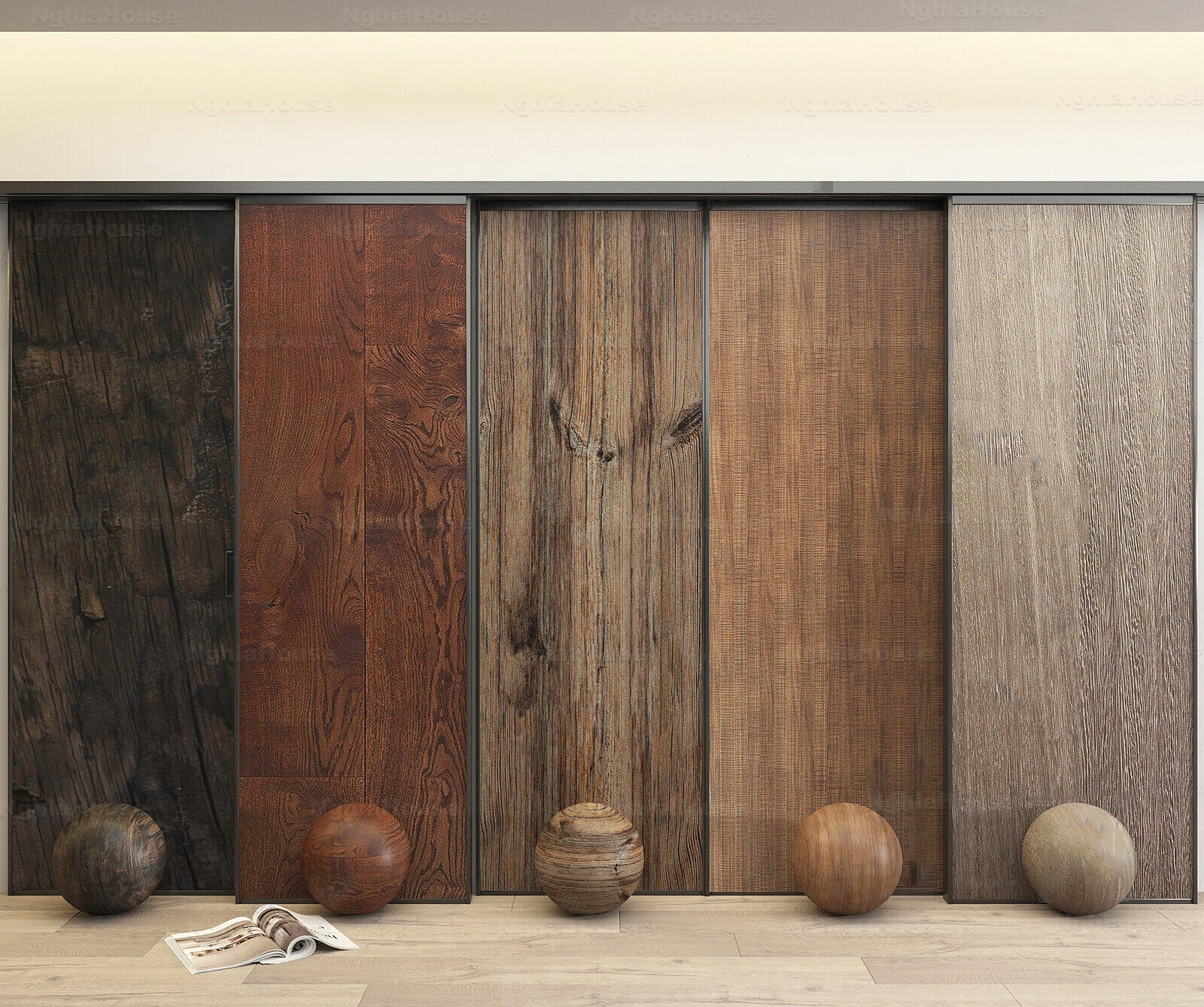Wood Wall Cladding 3D Model – 3ds Max V-Ray Realistic Render_4384 - 3D ...