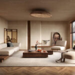 Wooden Living Room Interior 3D Model – 3ds Max Corona  Realistic Render Scene_4160