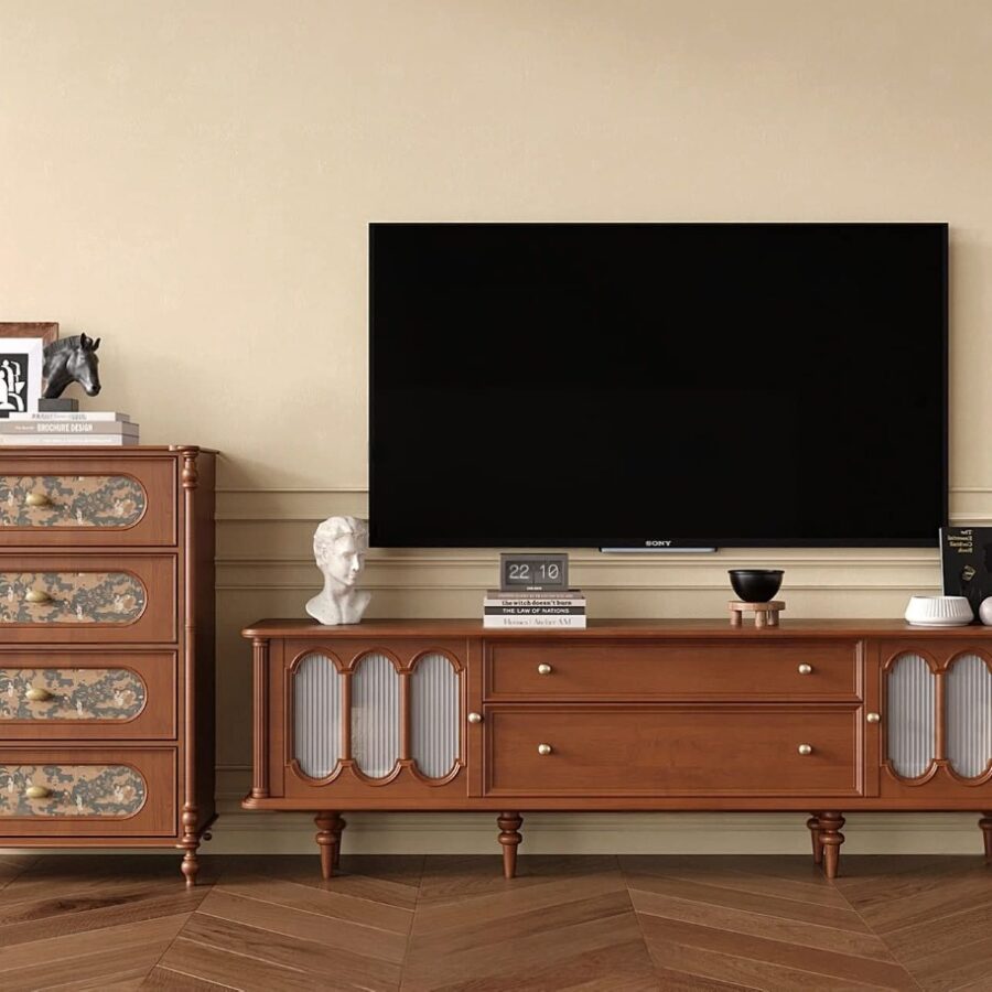 Wooden TV Cabinet 3D Model – High-Quality Furniture Asset for Interior Design & Visualization9405