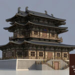 hinese Main Hall 3D Models – Traditional Temple Interior Set for Architecture & Visualization_72027VR