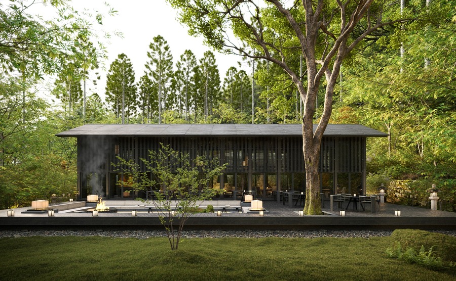 Forest villa house exterior and interior 3D model By Sai Nam 8129