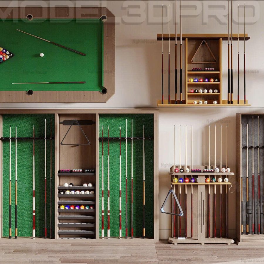 Billiard Pool Table 3D Model – 3ds Max V-Ray & Corona Render